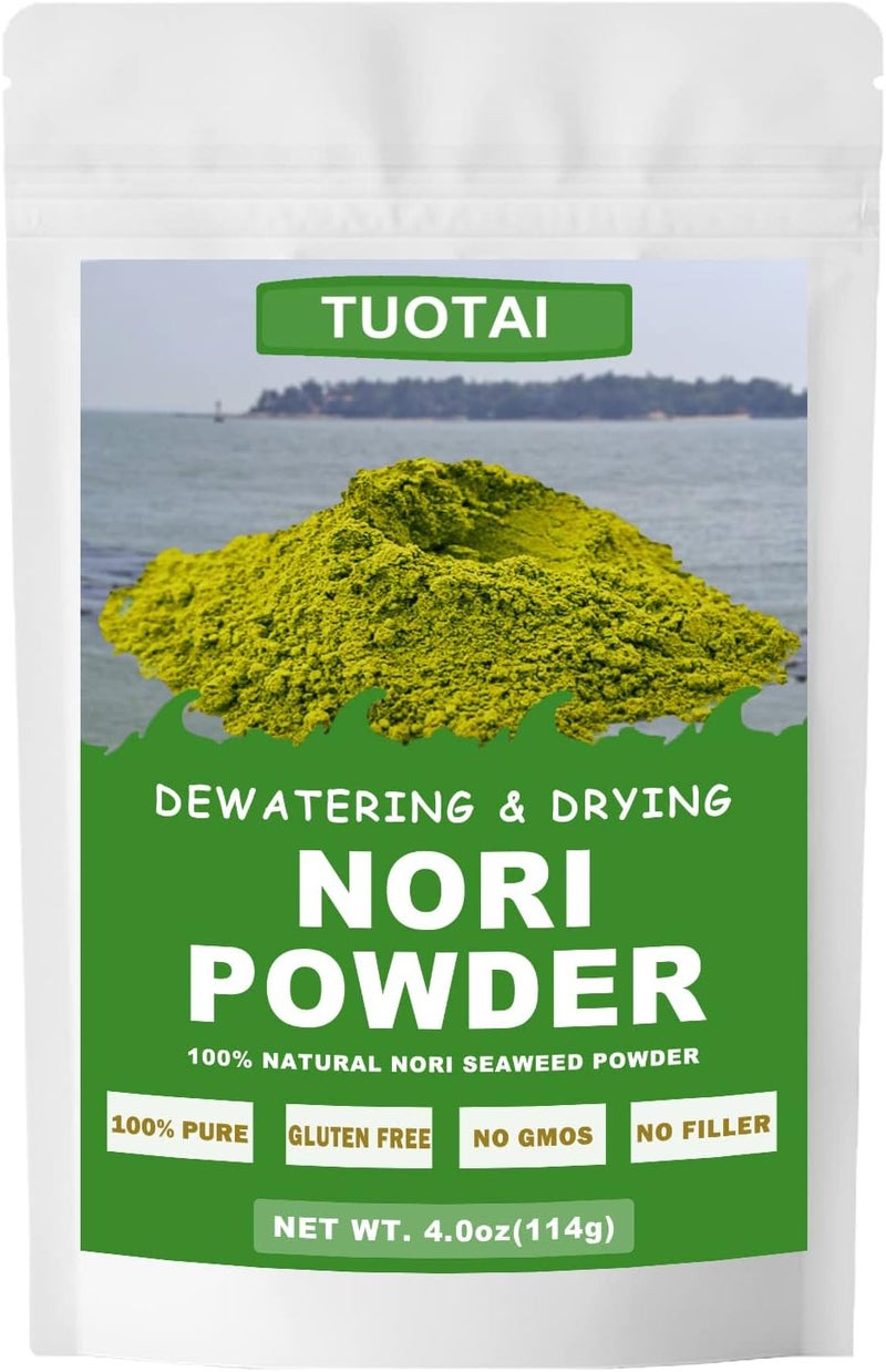 TUOTAI 100% Pure Nori Powder - Vegan Seaweed Powder, Gluten Free, No Additives - Image 1